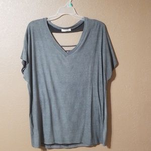 Grey green short sleeve shirt